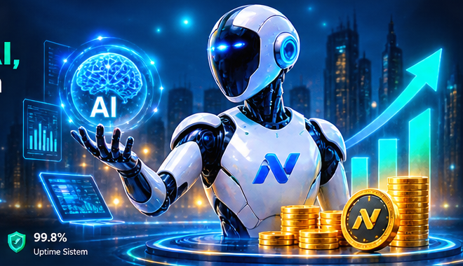 Ilustrasi pengembangan Artificial Intelligence Nexora AI